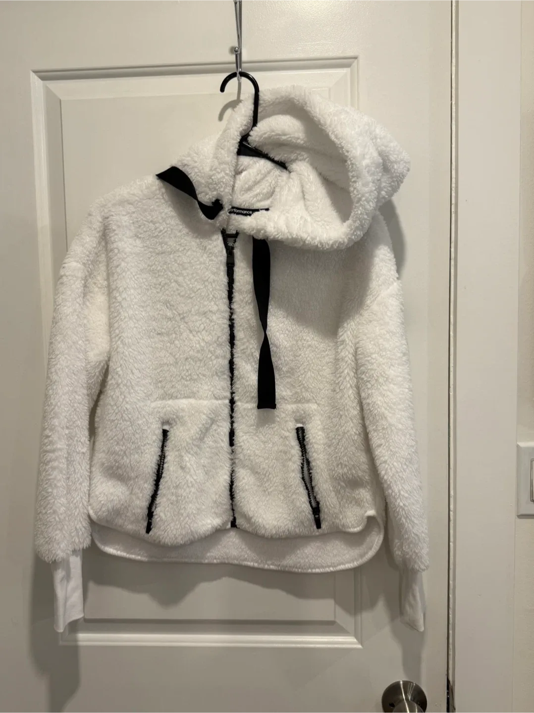 Calvin Klein Performance White Fleece Hoodie - XS