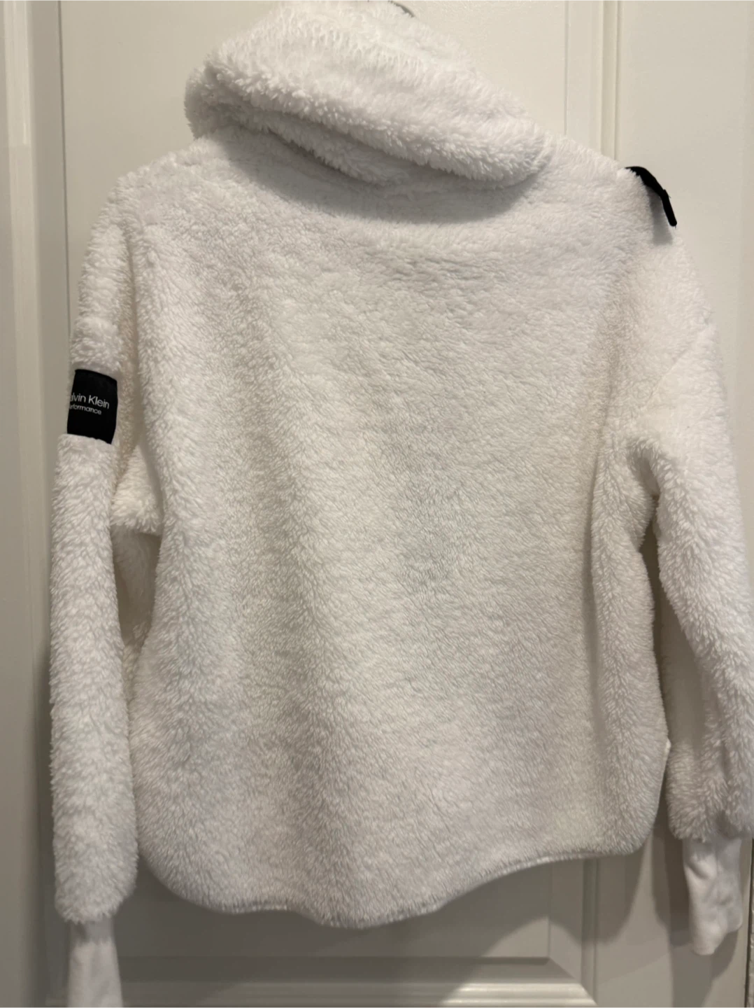 Calvin Klein Performance White Fleece Hoodie - XS - photo 5