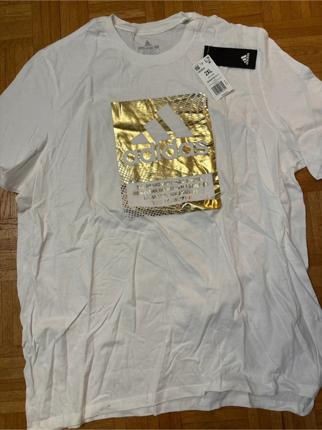 Adidas Amplifier Tee - White, 2XL