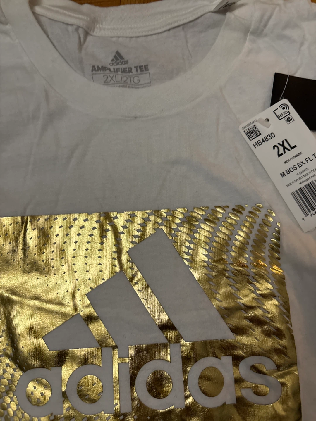 Adidas Amplifier Tee - White, 2XL - photo 2