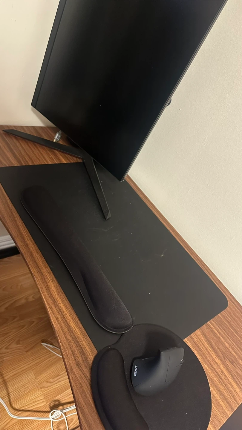 Black Mouse Pad with Wrist Rest & Keyboard Wrist Rest - photo 3