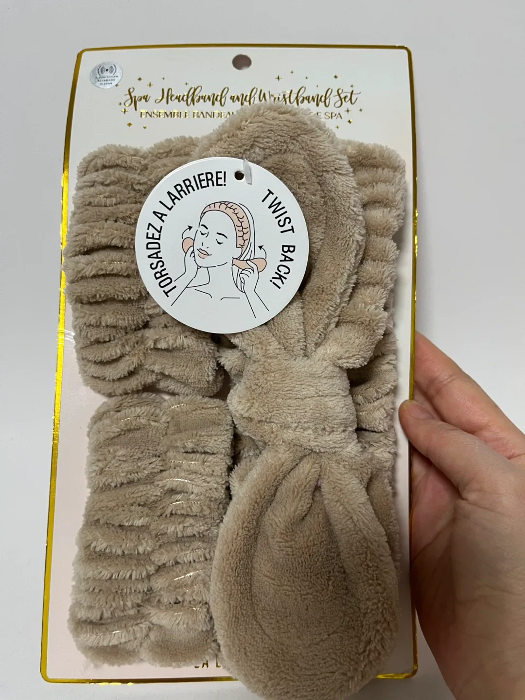 Spa Headband & Wristband Set - New