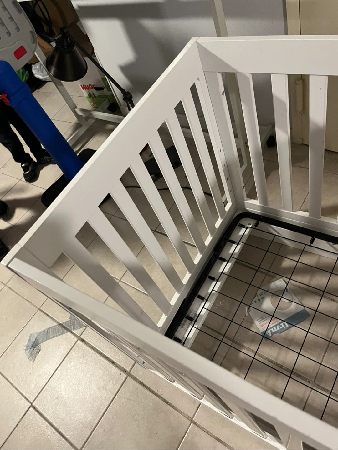 Pottery Barn White Baby Crib - photo 3
