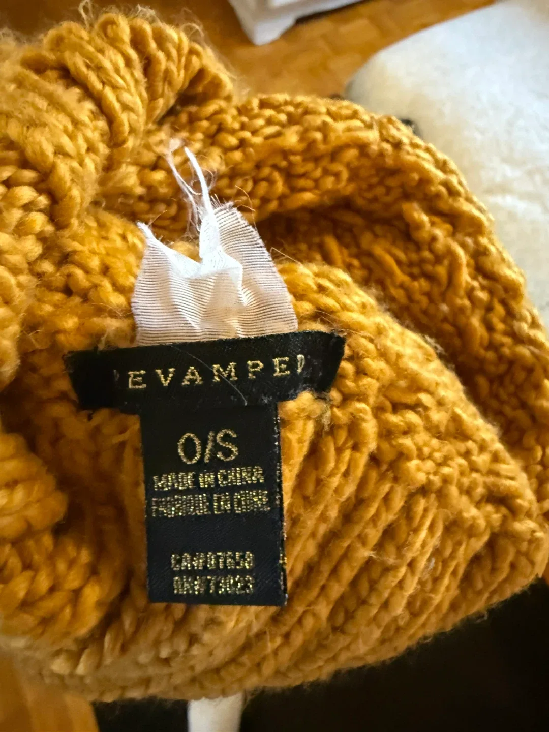 Revamped Mustard Yellow Knit Toque O/S image indicator(2)