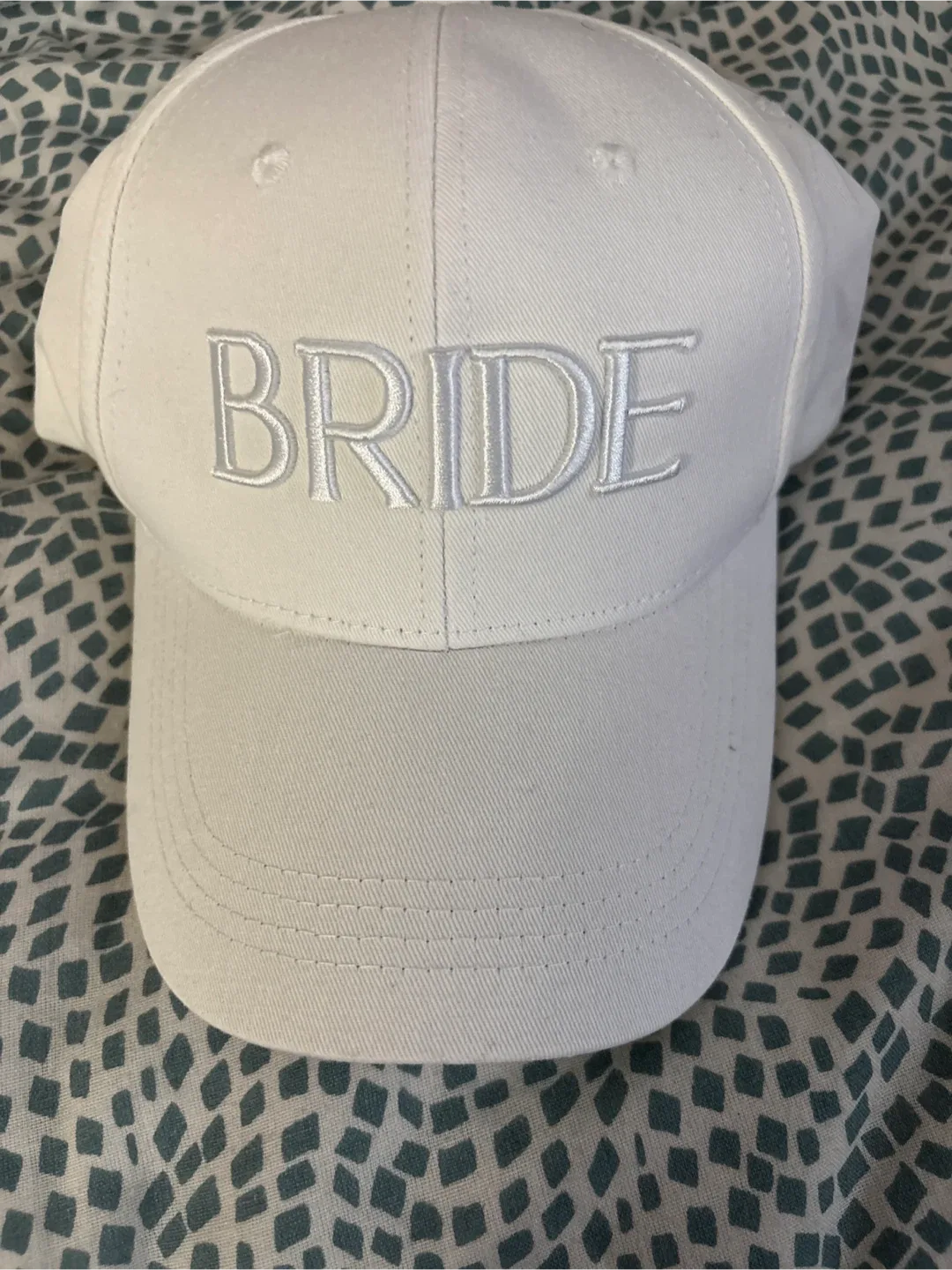 Bride Baseball Cap - White