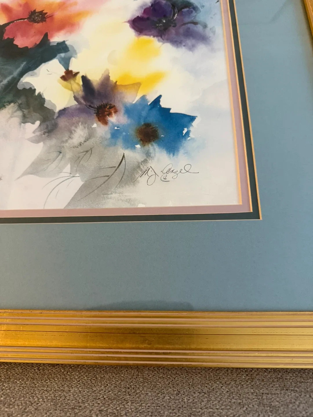 Fantastic Framed Floral Watercolour Print image indicator(3)