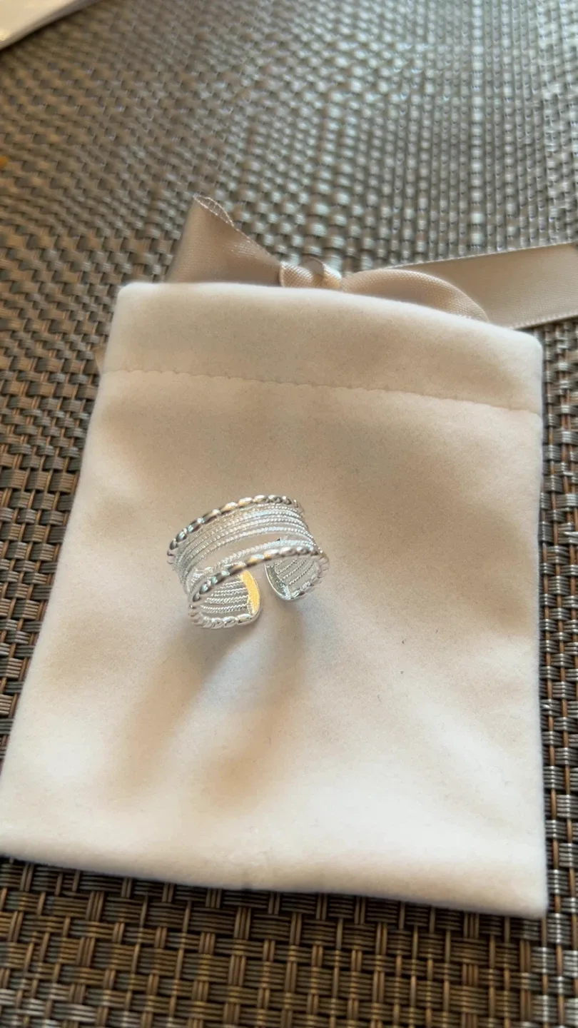 Sterling Silver Adjustable Ring