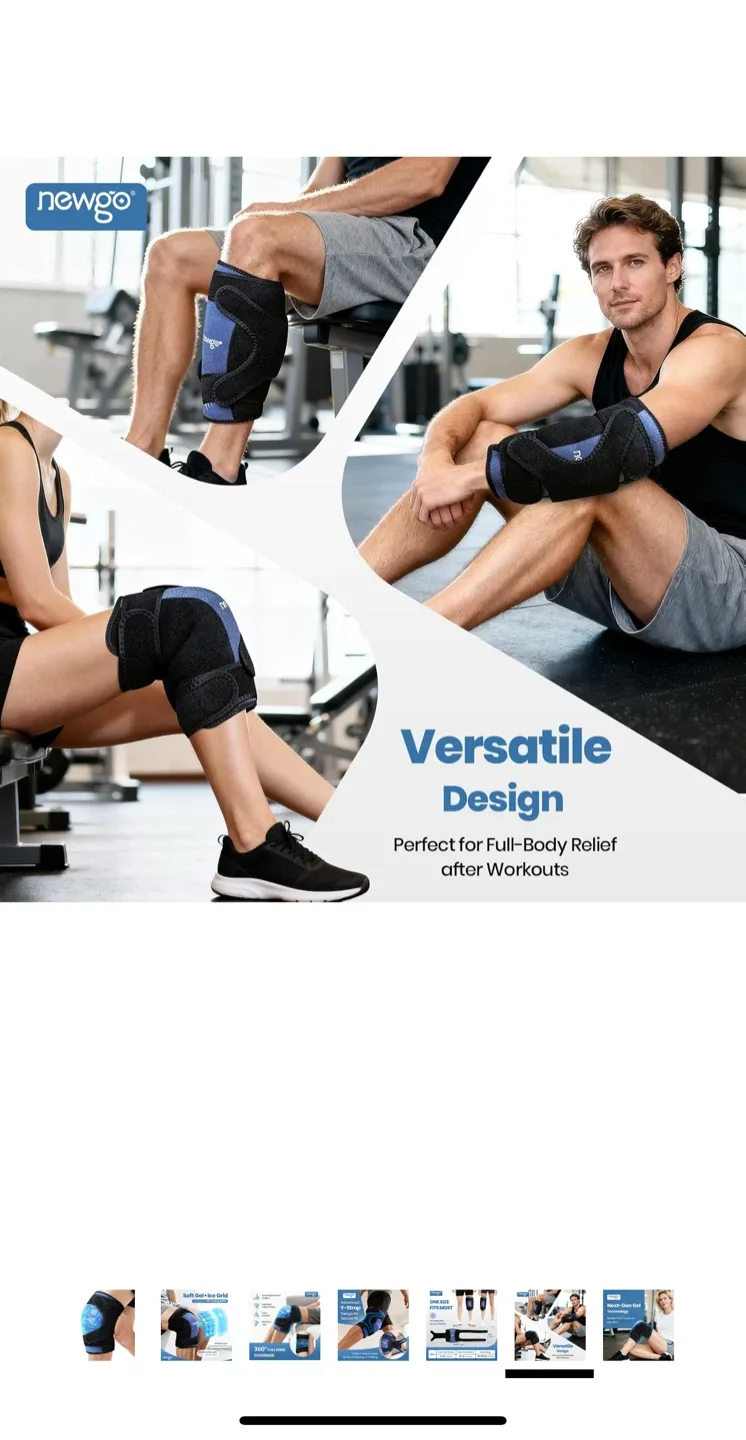 Newgo Knee Ice Pack Wrap - One Size image indicator(4)