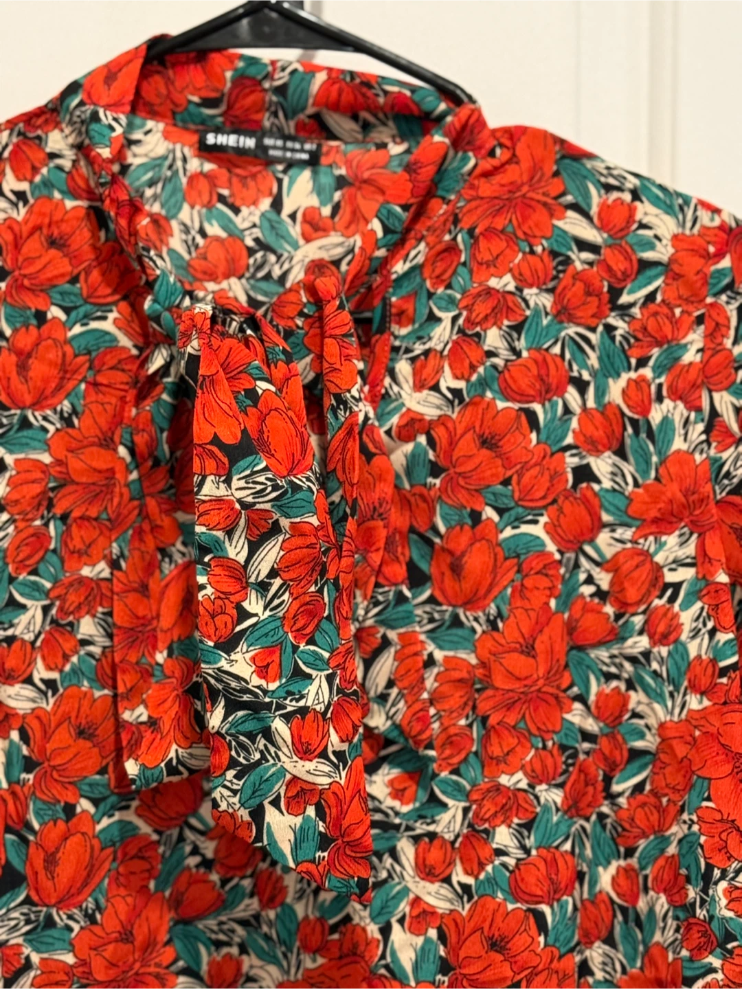 Shein Floral Print Blouse - Size M - photo 3