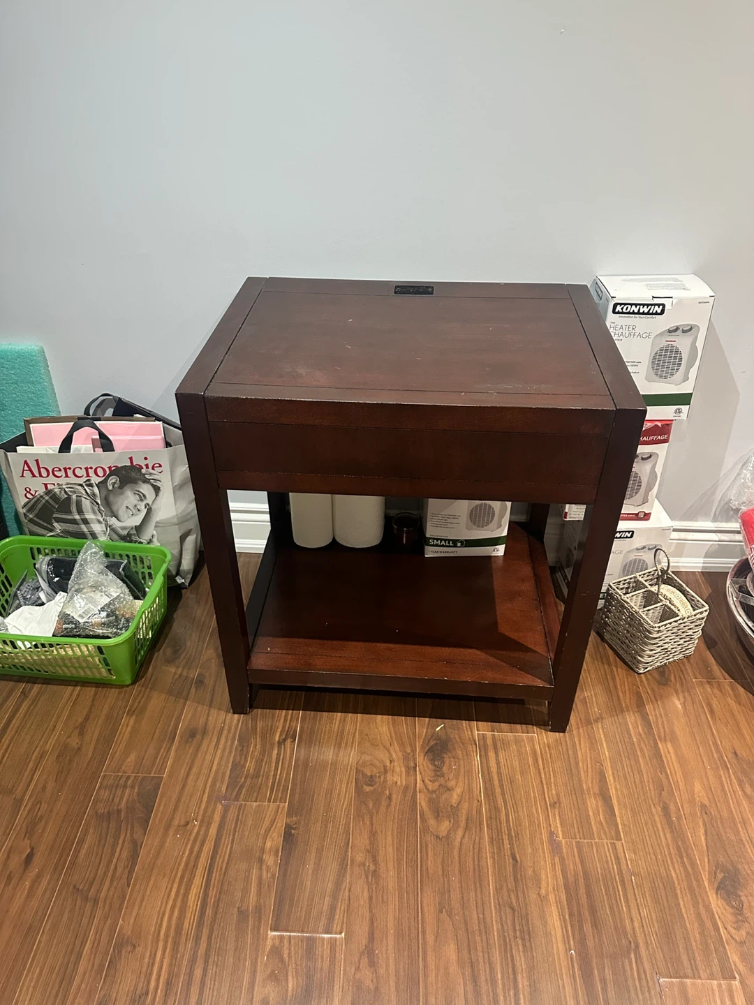 Dark Brown Wood Table