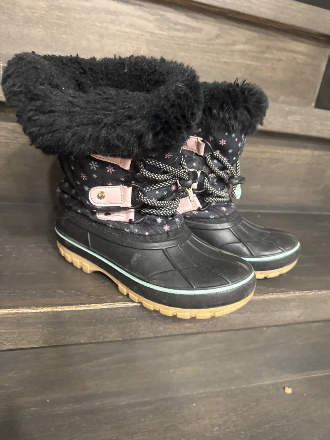 Girls' Black Winter Boots image indicator(2)