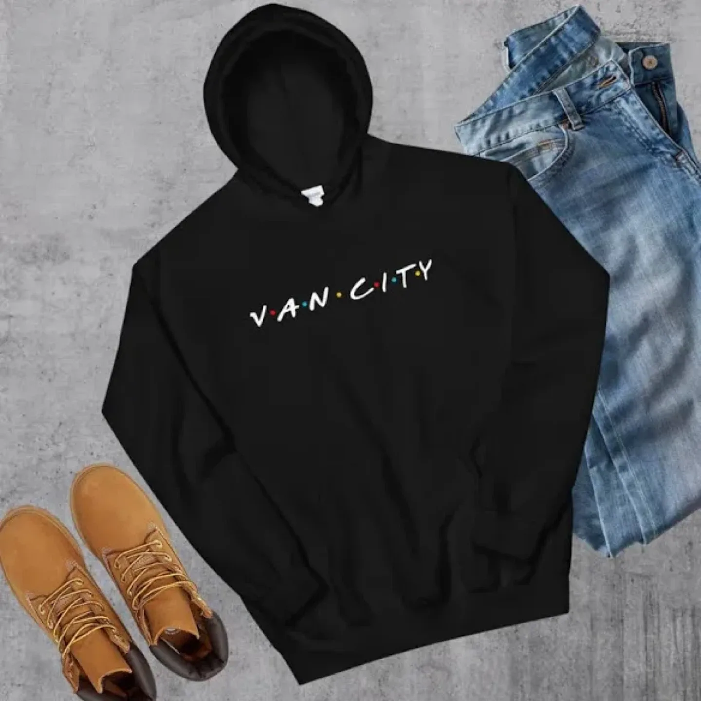 Van City Black Hoodie