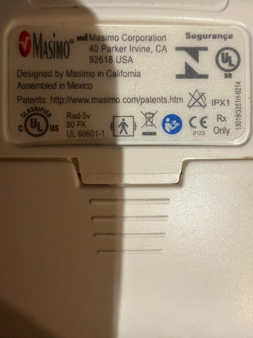 Masimo Rad-5v Signal Extraction Pulse Oximeter image indicator(4)