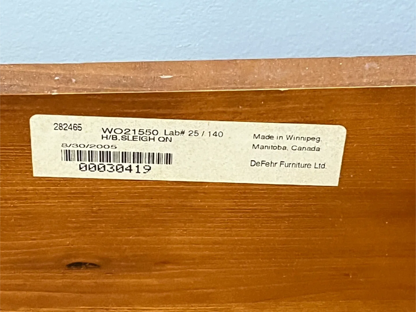 Wooden Sleigh Bed Frame image indicator(10)