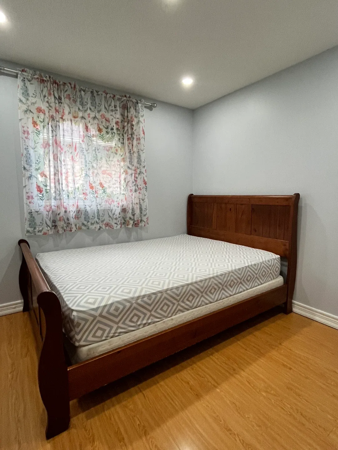 Wooden Sleigh Bed Frame