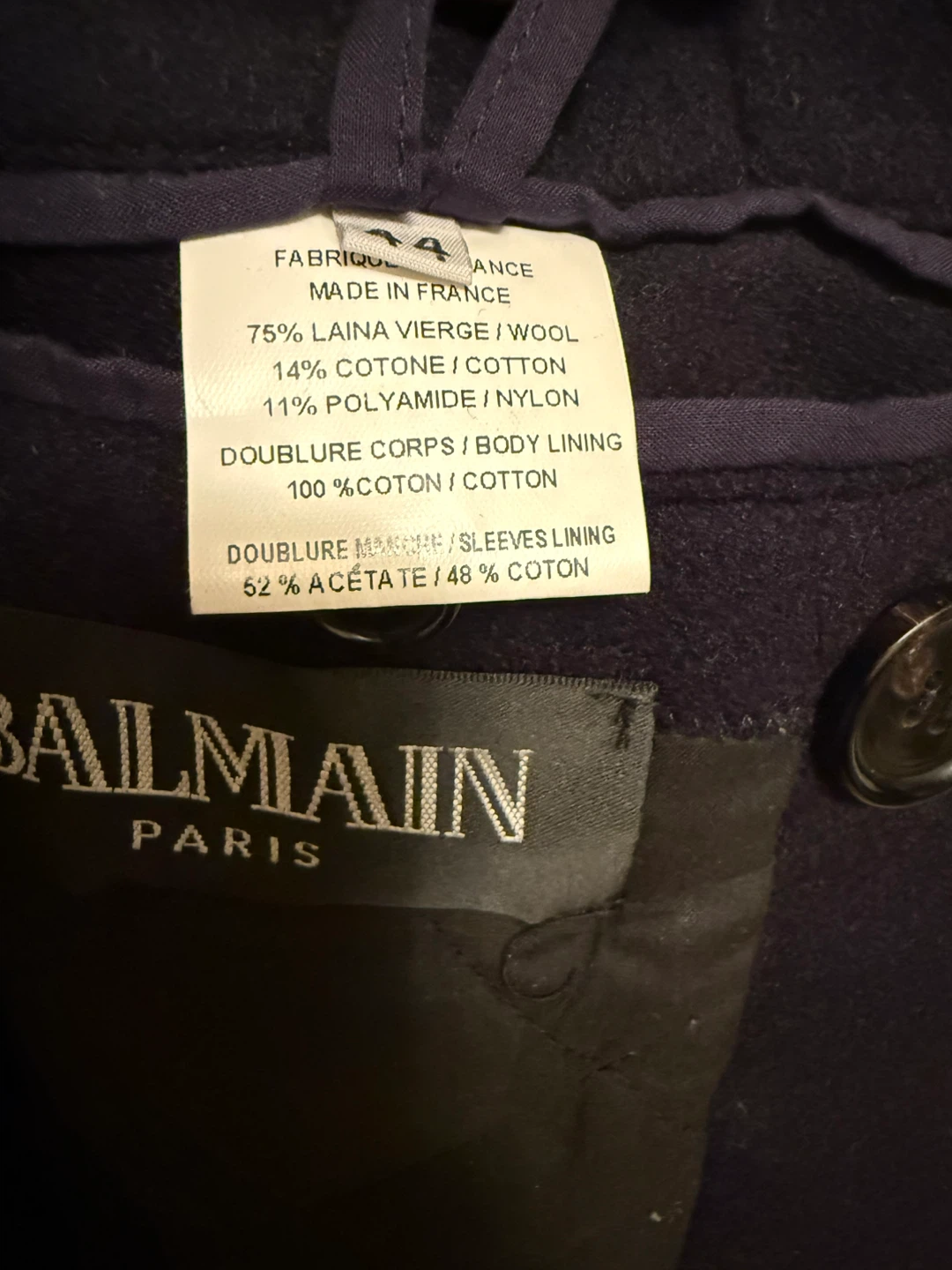 Balmain Men’s Wool Coat - photo 5