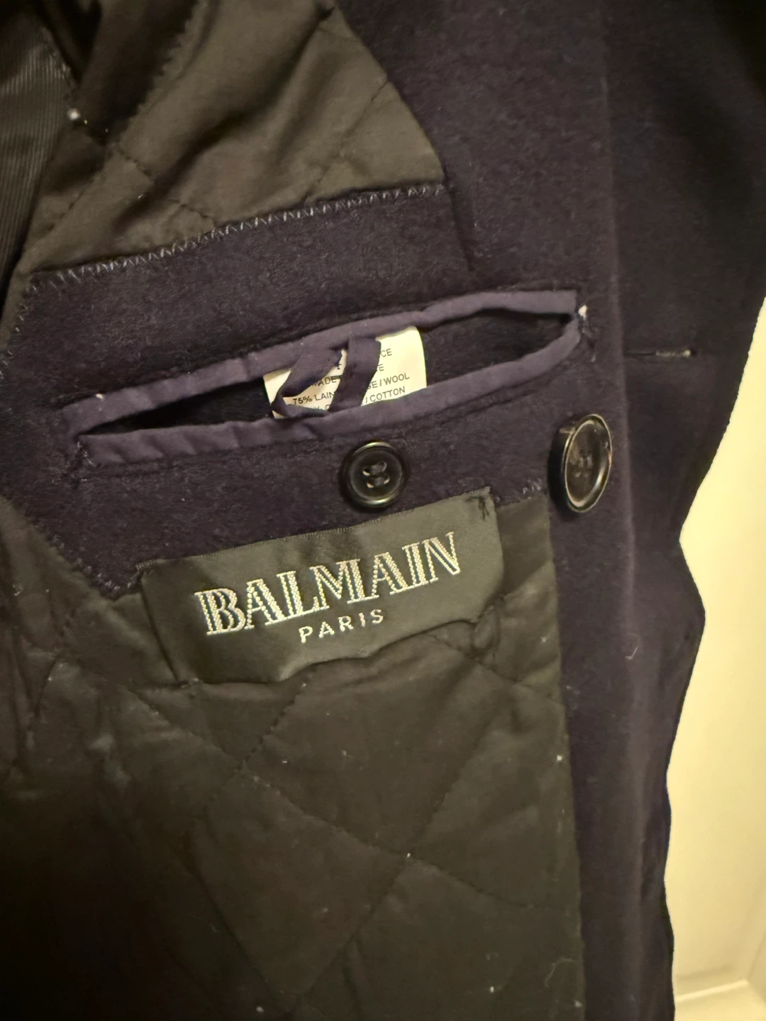 Balmain Men’s Wool Coat - photo 4