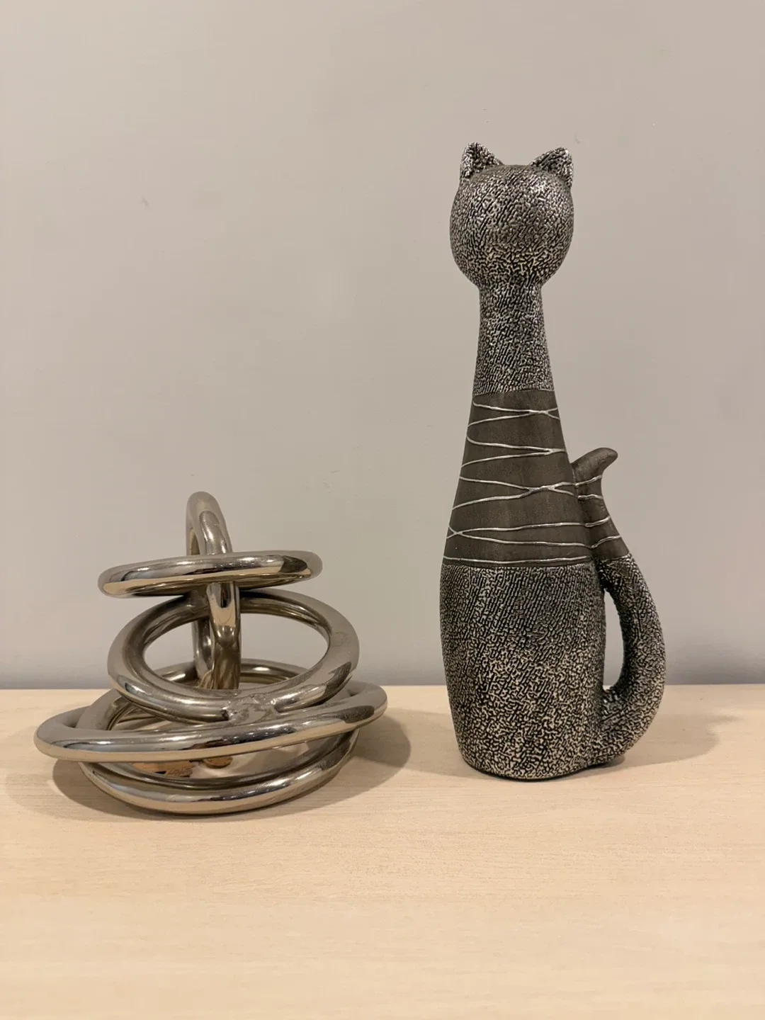 $5 for both Silver Decorative Ornaments / Decor Pieces image indicator(2)