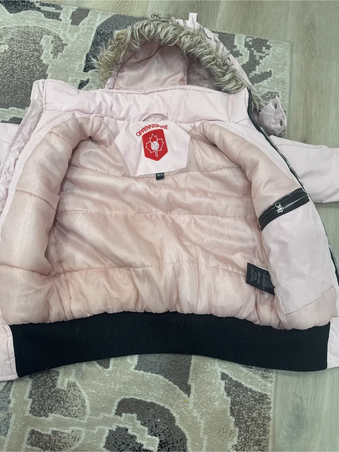 Copper & Ash Pink Winter Jacket Size 10/12 image indicator(2)