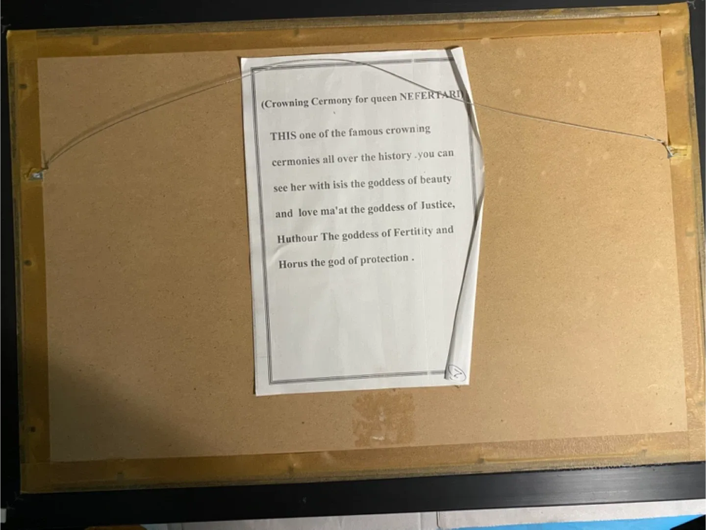 Framed Egyptian Nefertari Art image indicator(2)