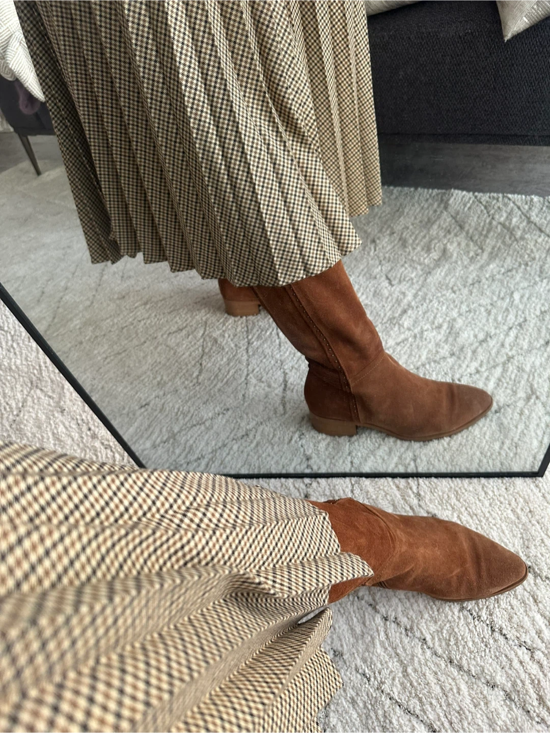ITALEAU Brown Suede Knee-High Boots — Handmade in Italy - photo 5