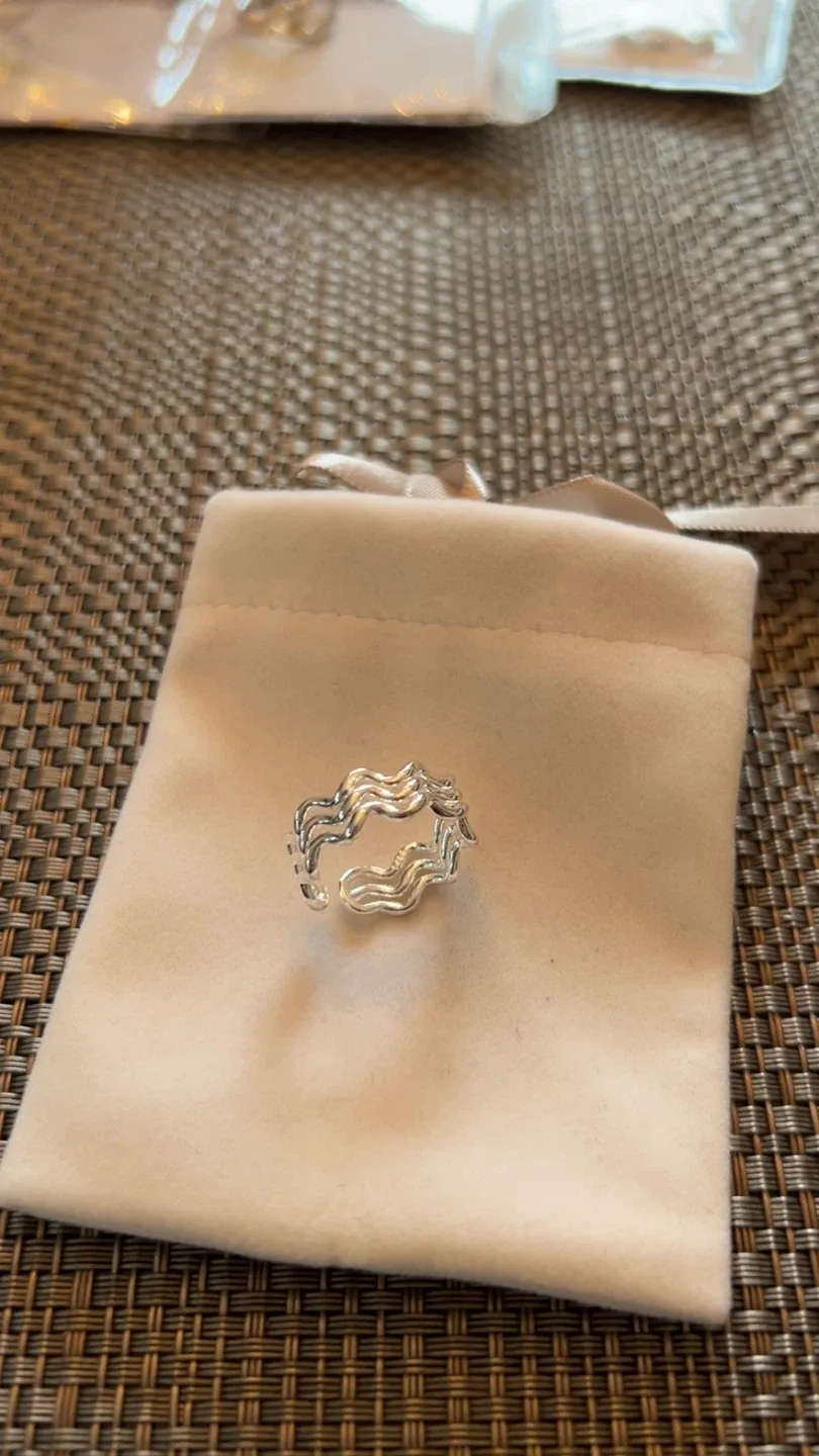 Sterling Silver Wave Ring