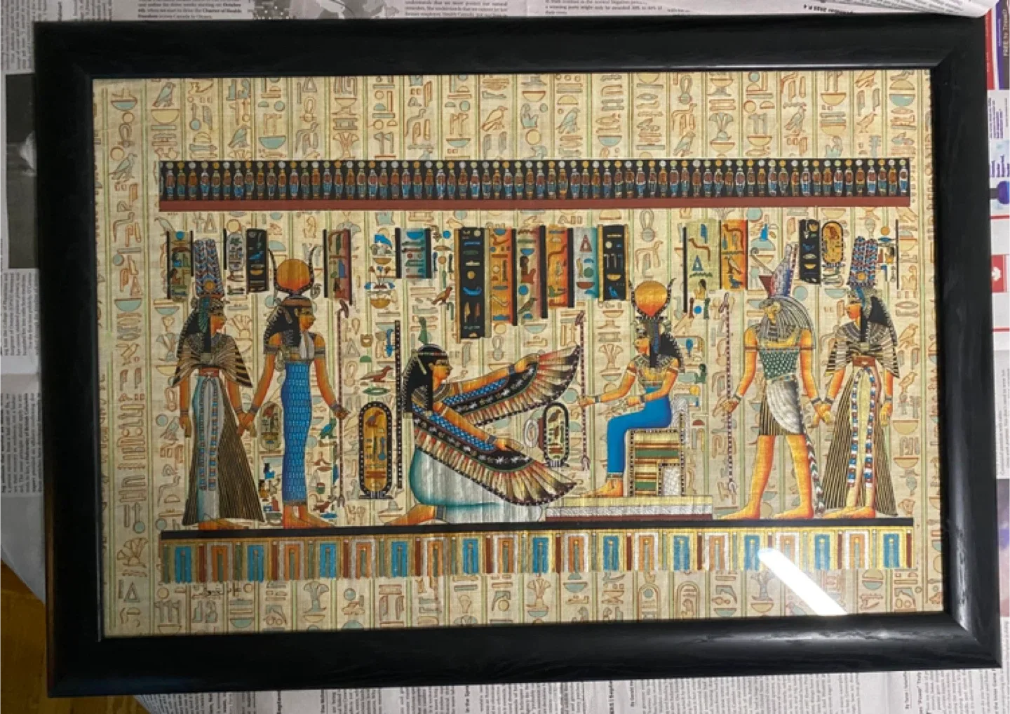 Framed Egyptian Nefertari Art thumbnail