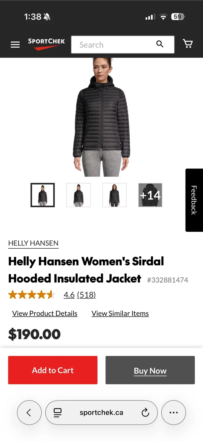 Women Helly Hansen Sirdal Hooded Insulated Jacket XXL image indicator(3)