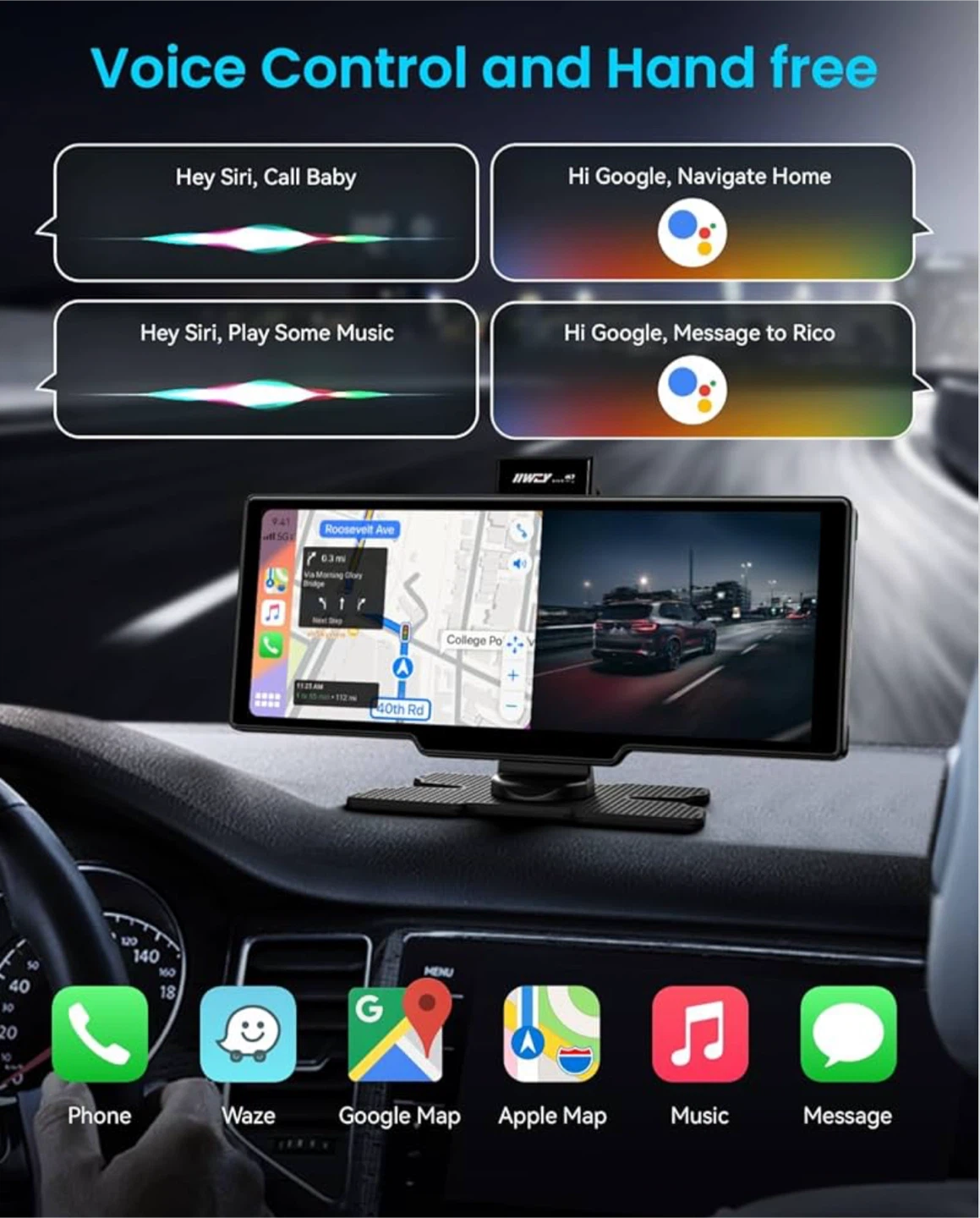 Portable Apple Carplay Screen - photo 4