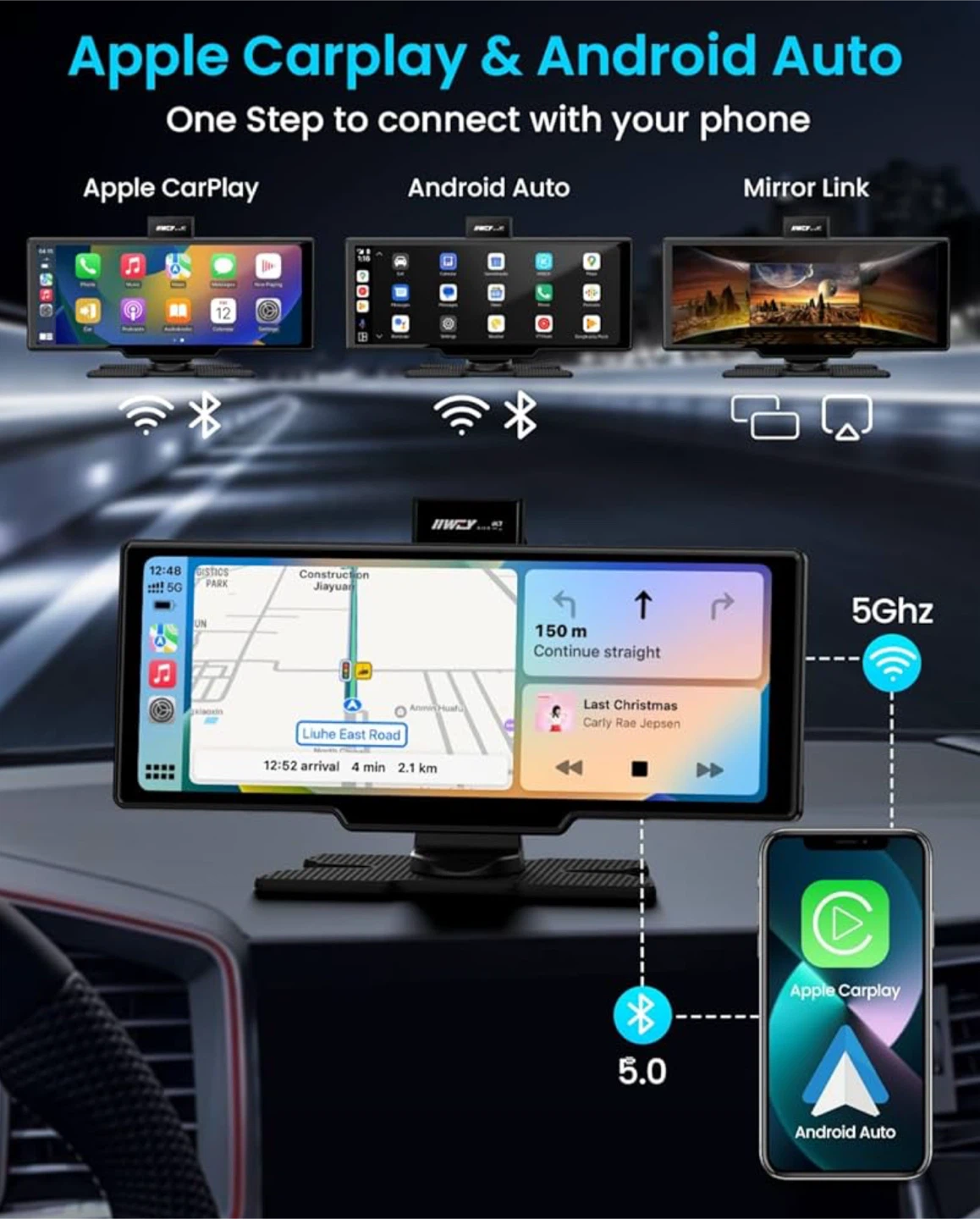 Portable Apple Carplay Screen - photo 3