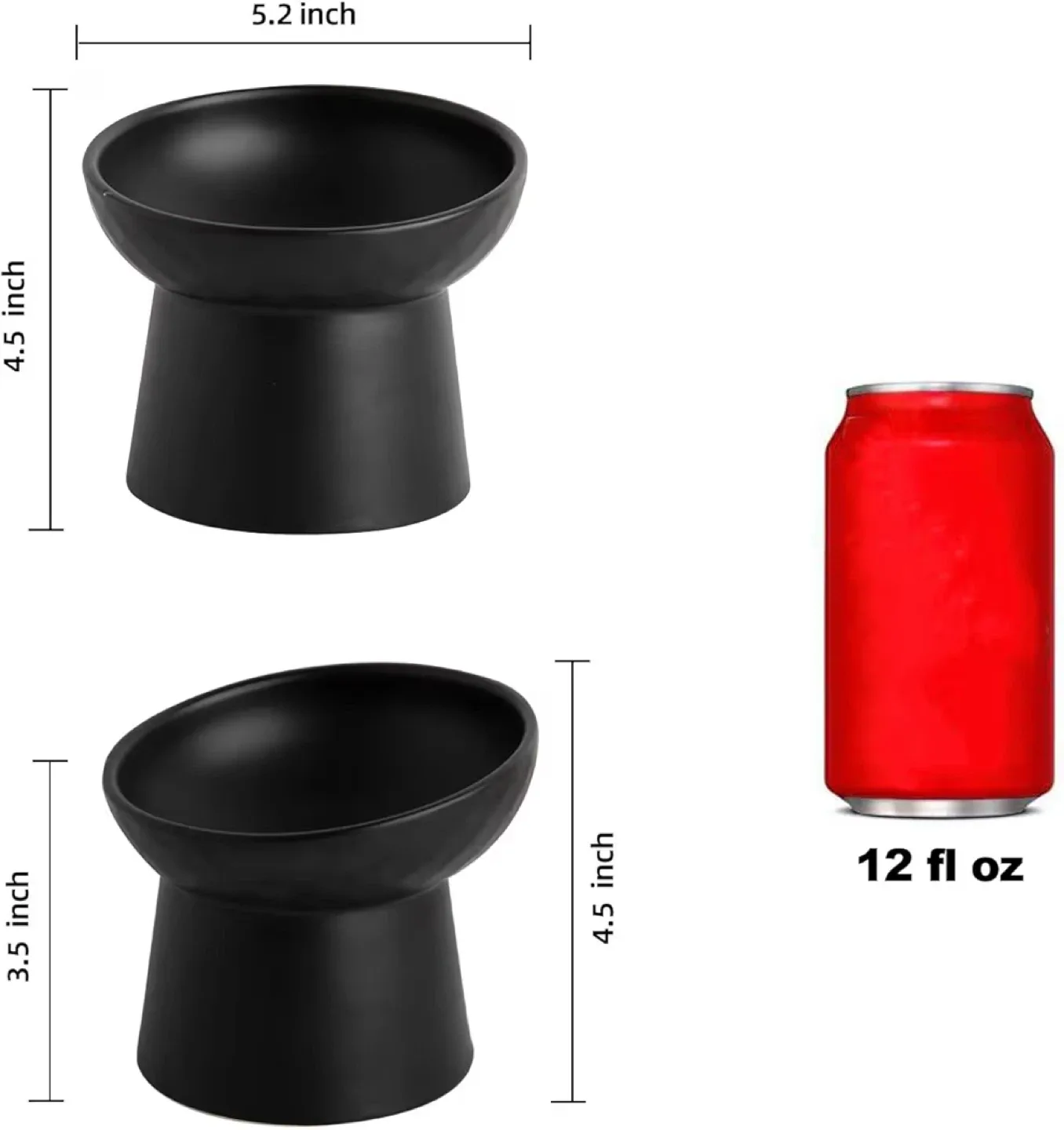 Black Elevated Cat Bowls image indicator(3)