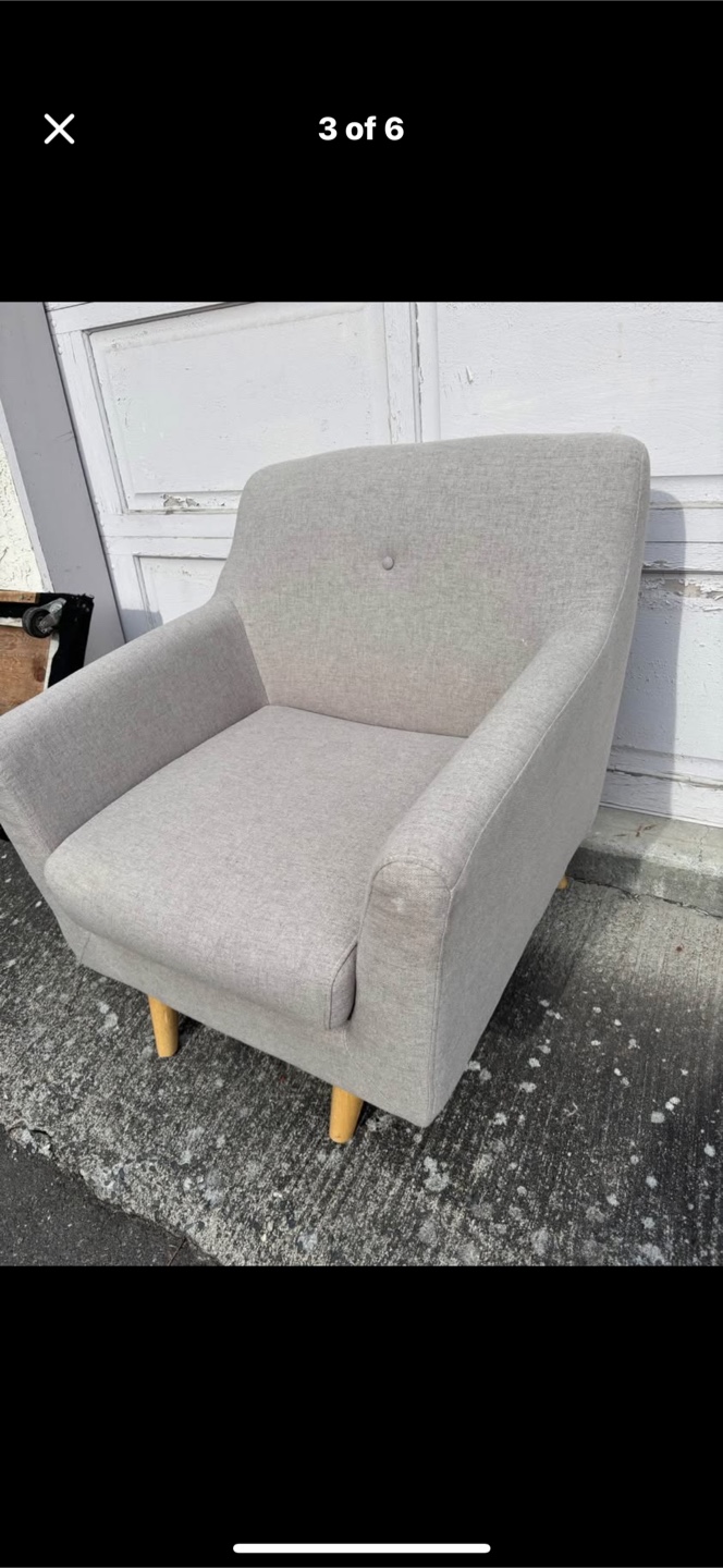 Light Grey Armchair - photo 4