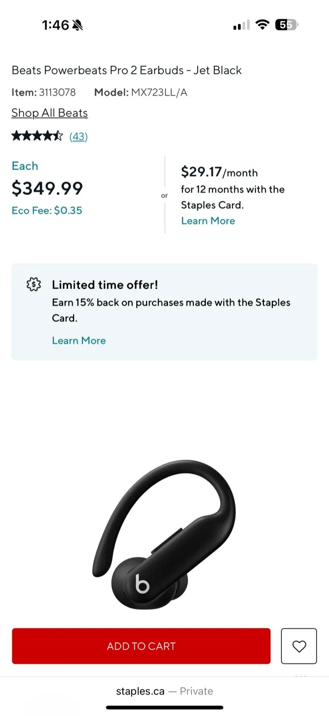 Beats Powerbeats Pro 2 Earbuds - Jet Black image indicator(5)