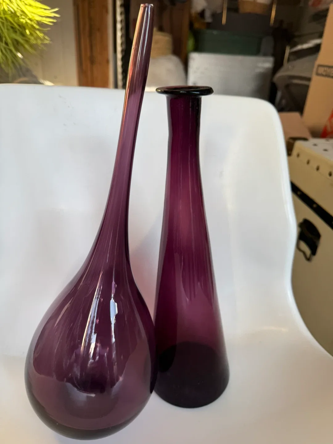 Purple Glass Vases - Set of 2 image indicator(5)