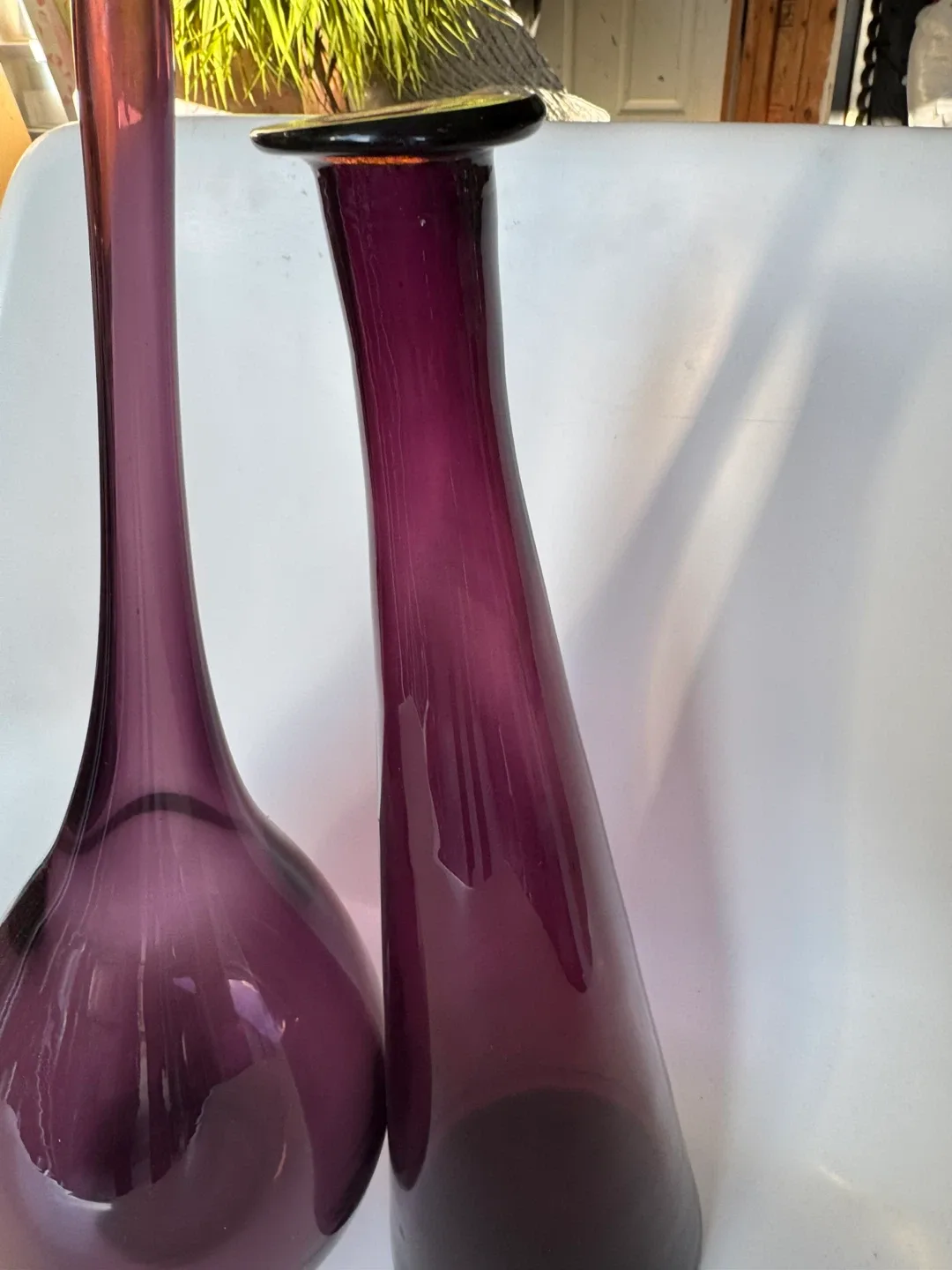 Purple Glass Vases - Set of 2 image indicator(2)