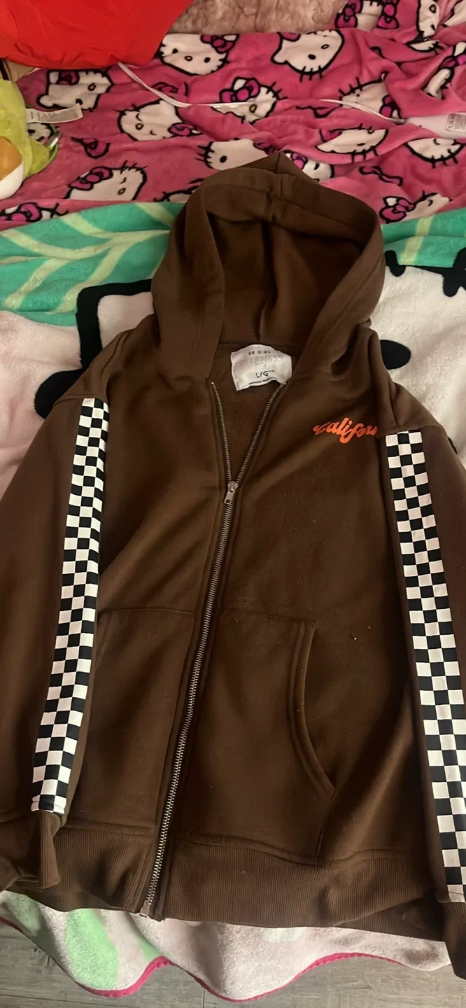 UK Girl Oversized Zip Hoodie - L/G (14/16)