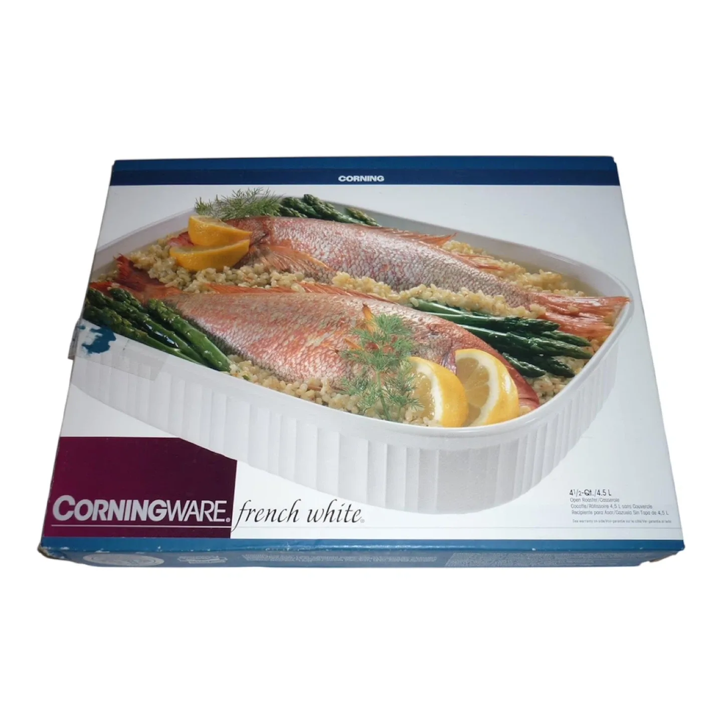 Corningware 4.5 L French White Casserole Dish Open Roaster image indicator(6)