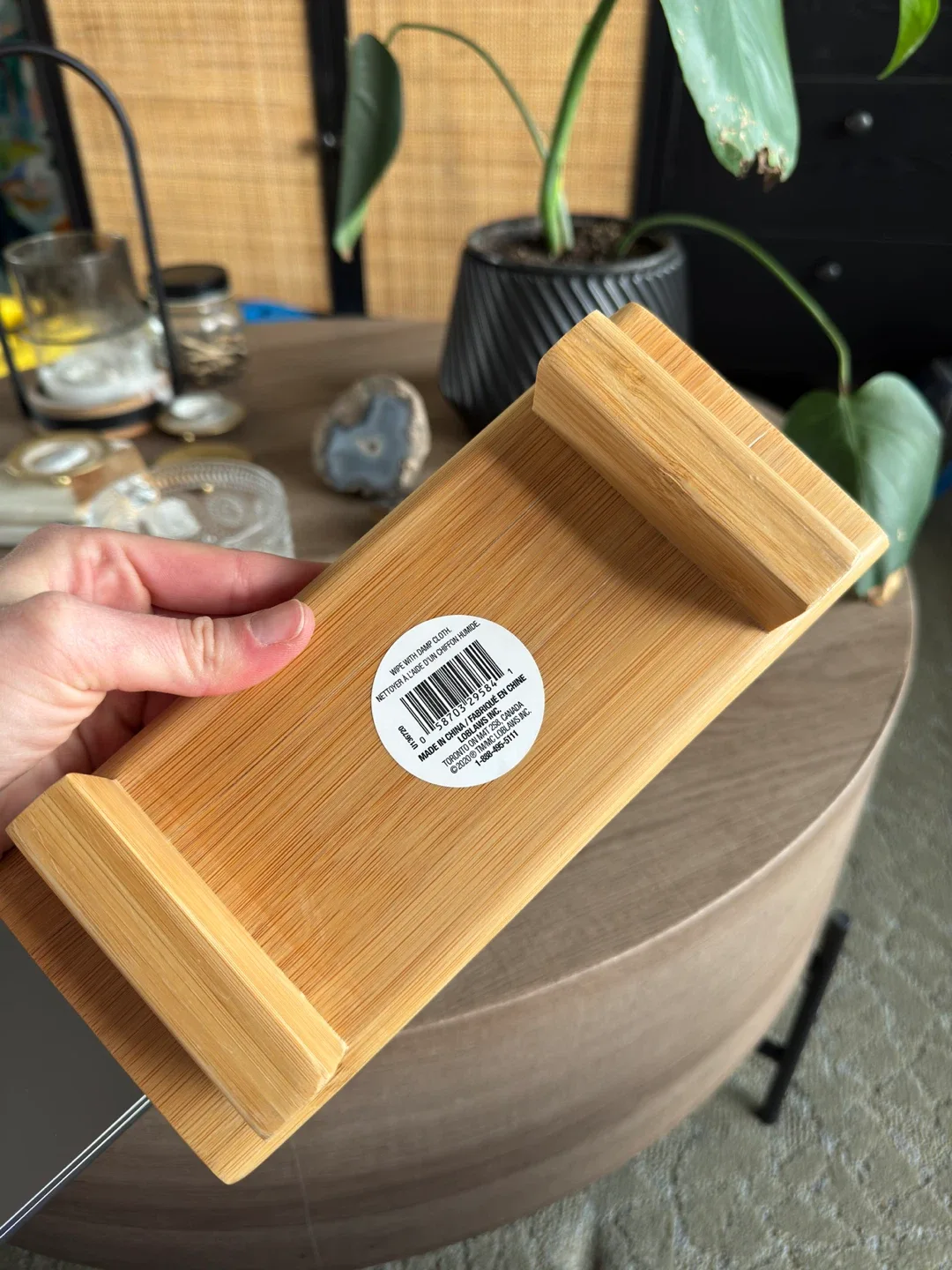 Bamboo Wood Display Stand image indicator(2)