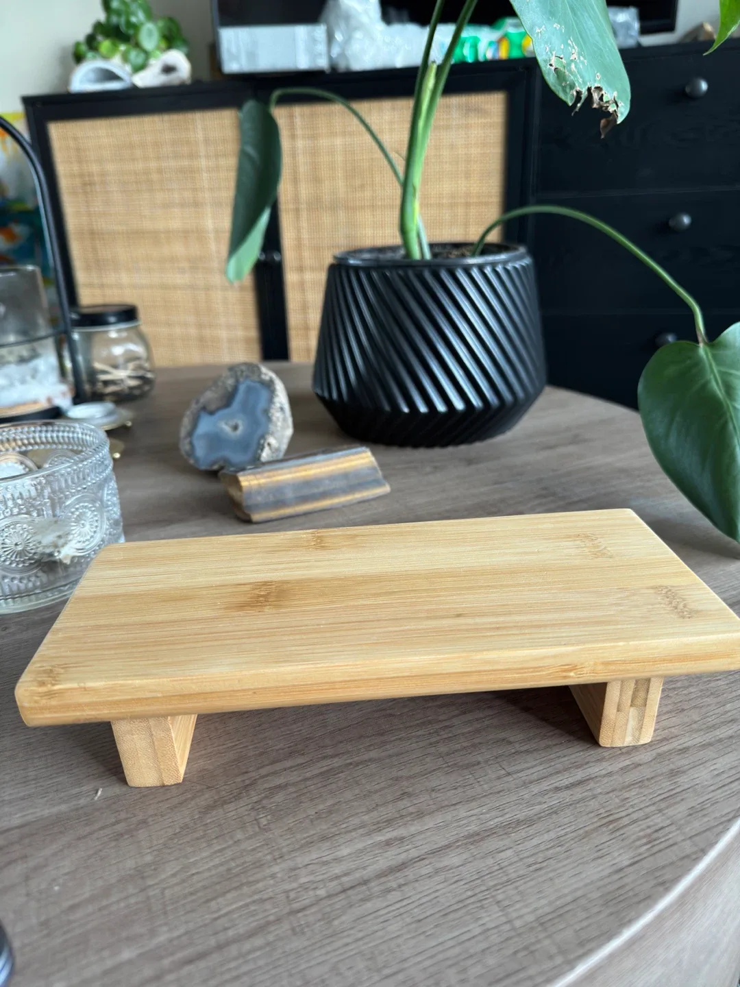 Bamboo Wood Display Stand