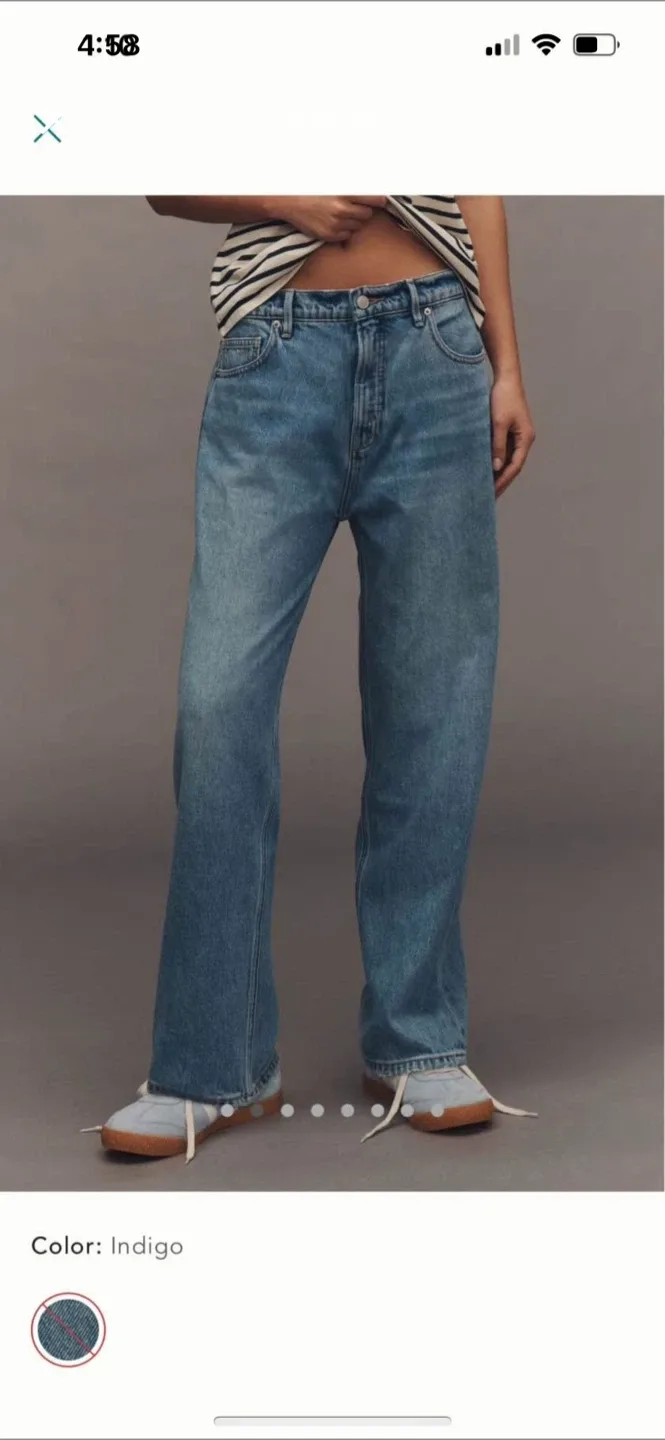 BNWT Good American Good Standard High Rise Straight Leg Jeans image indicator(3)