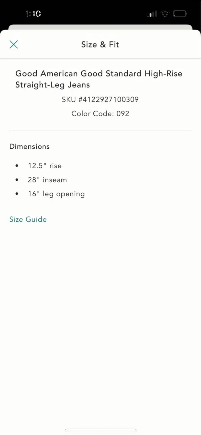 BNWT Good American Good Standard High Rise Straight Leg Jeans image indicator(10)