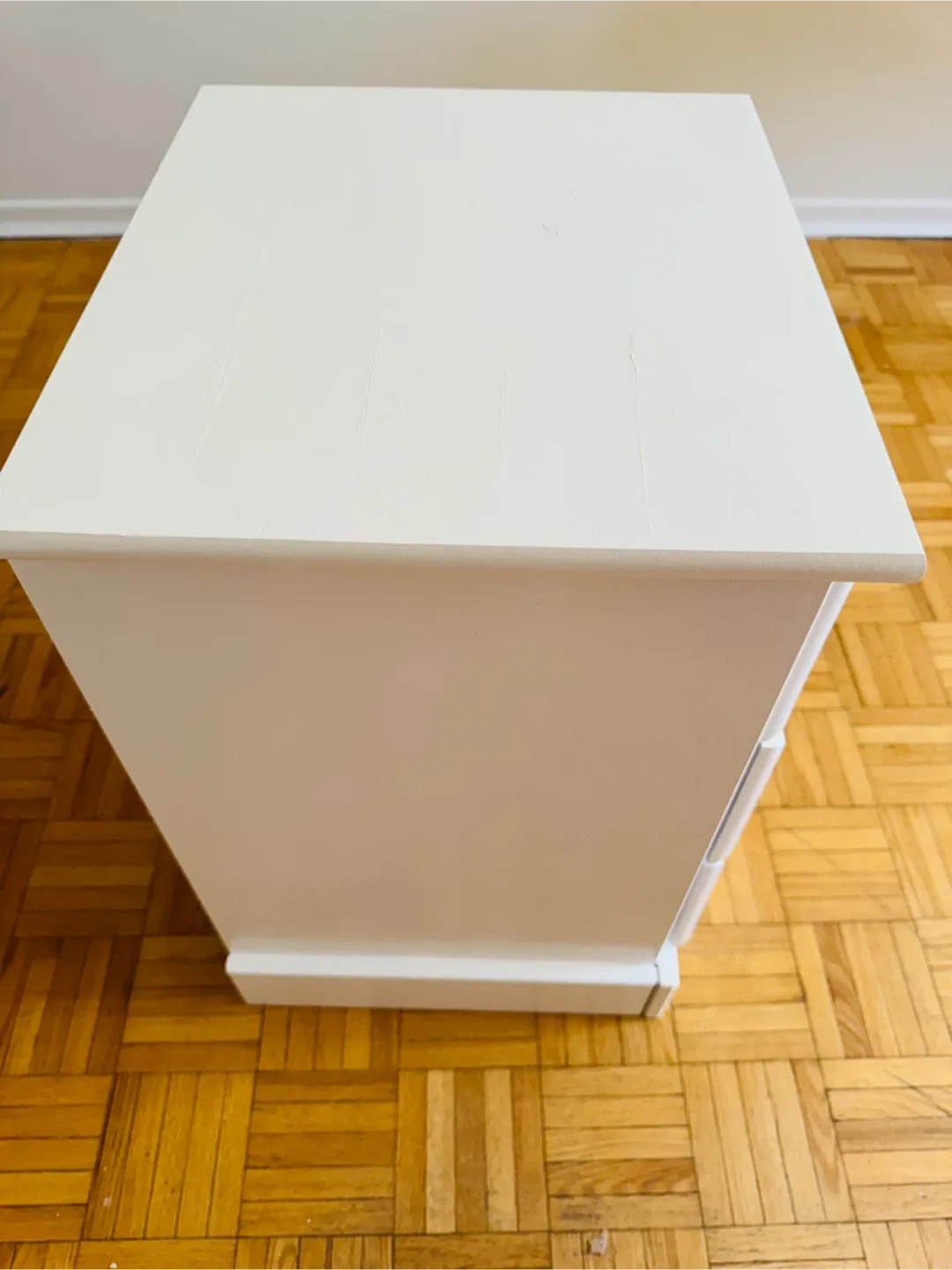 A Single White 3-Drawer Nightstand image indicator(3)