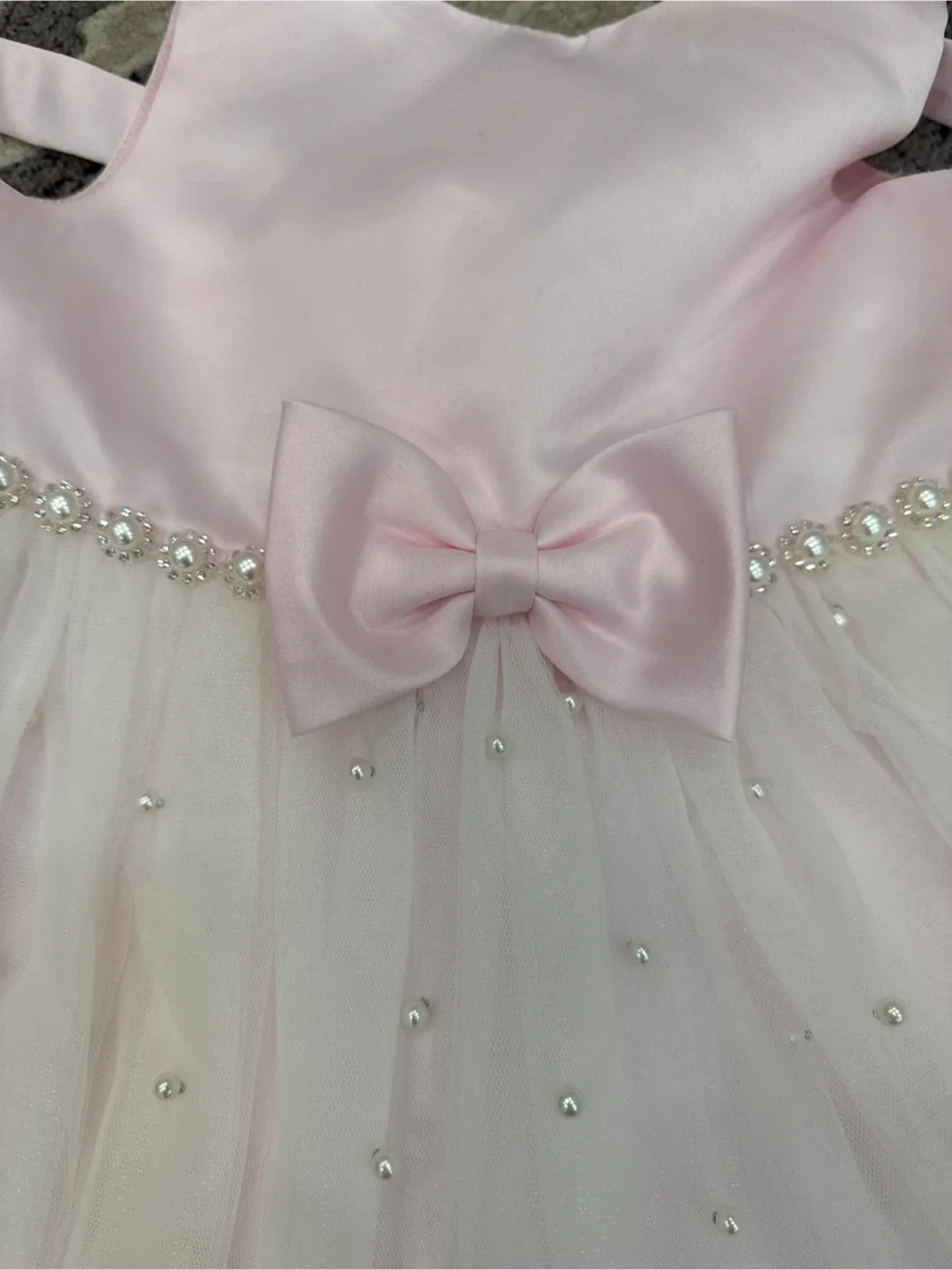 Pink & White Pearl Dress image indicator(2)