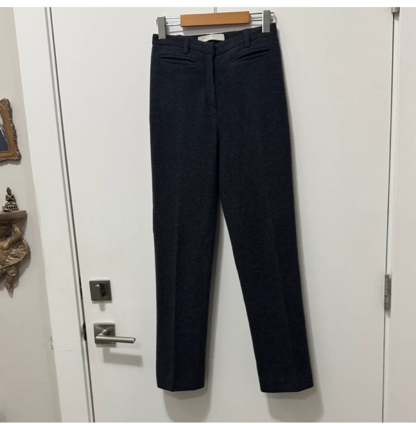 Vintage miu miu fleece wool fuzzy grey Pants - 38 image indicator(2)