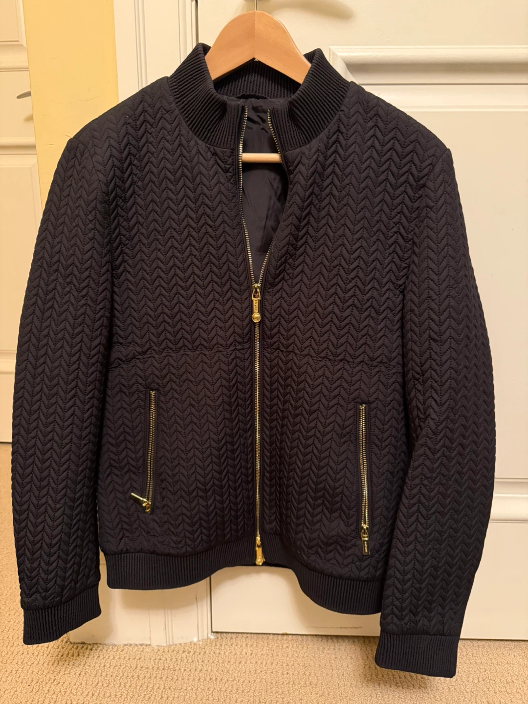 Versace Men’s Black Bomber Jacket - photo 5