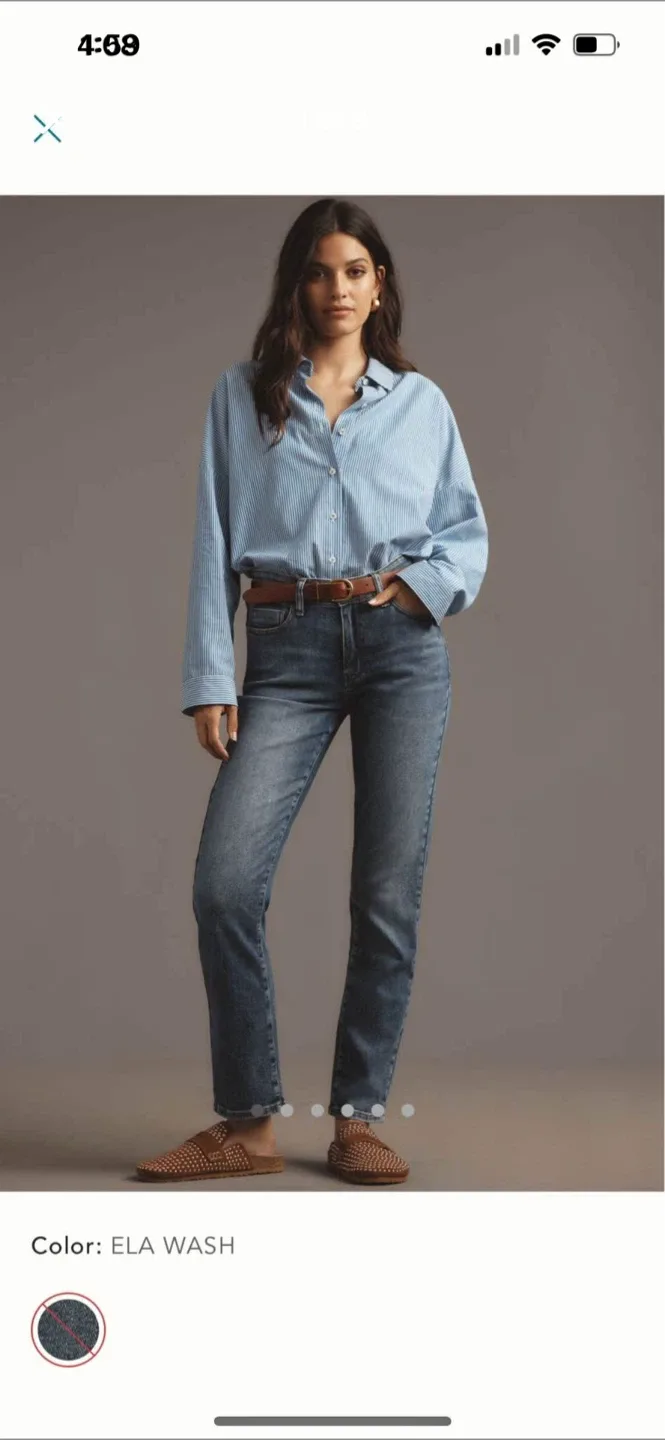 BNWT Anthropologie Pilcro Boyfriend Mid rise  Relaxed Jeans 27