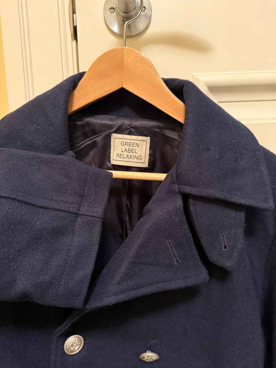 Green Label Men's Navy Peacoat - photo 3