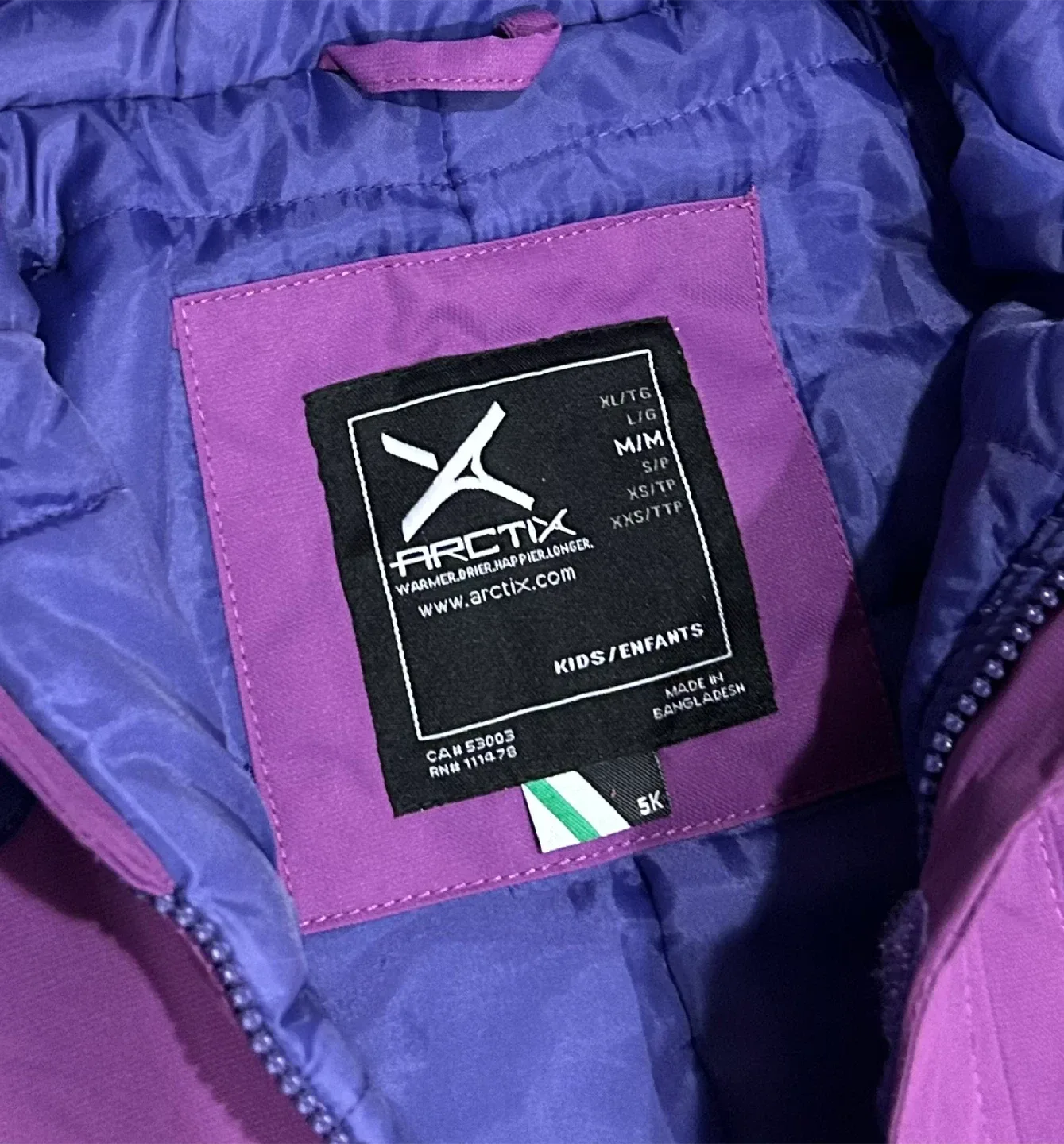 Arctix Kids' Snowsuit - Purple, Size M/M image indicator(4)