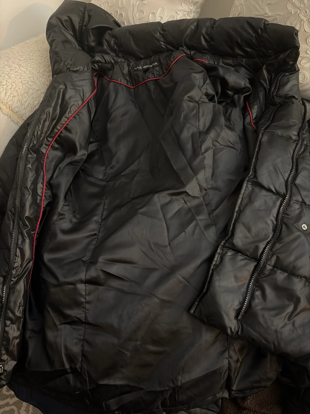 Via Spiga Black Puffer Jacket