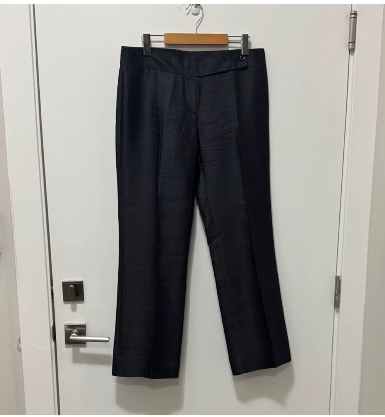 Vintage silk x cotton valentino Black Dress Pants - size 44/8 thumbnail